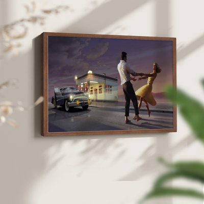 Danse de nuit - reproduction encadrée - Restickable