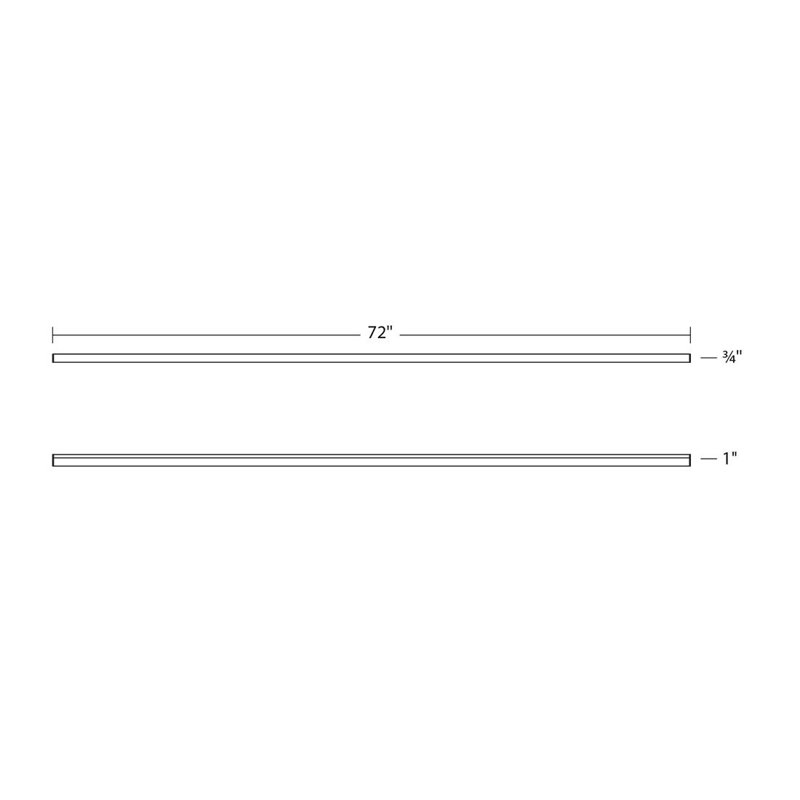 Stix Plus 1-Light Dimmable Bath Bar, Satin Black, 64 W, 0.75'' H x 72'' W x 1'' D