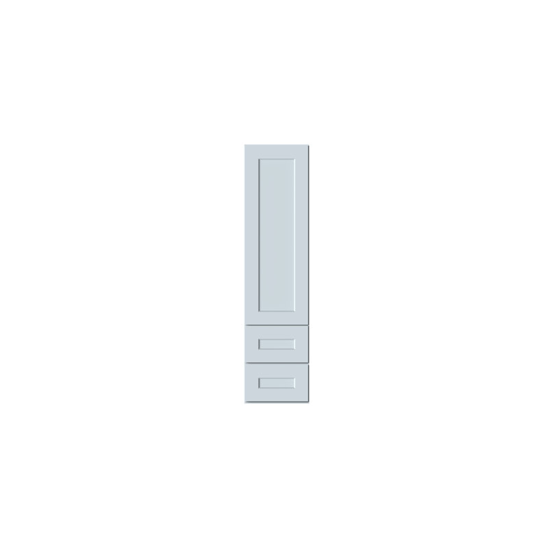 Armoire à linge de comptoir de style Shaker de DL Cabinetry (prête à assembler) l 15 po x H 60 po x P 12 po - gris tourterelle
