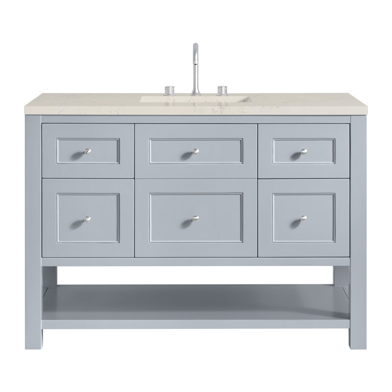 Breckenridge 48 in. Single Vanity, Serenity Blue, Siberian, 8" Widespread