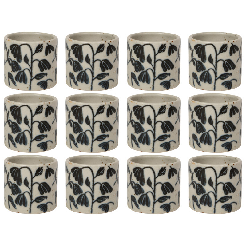 Ensemble de 12 rondelles de serviette Posy Element