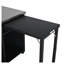 Chariot de barbecue pliable avec station de préparation pour l'extérieur avec deux plateaux de table pliables, un support à ordures et un espace de rangement - Îlot de cuisine de patio noir pour les grillades dans la cour arrière