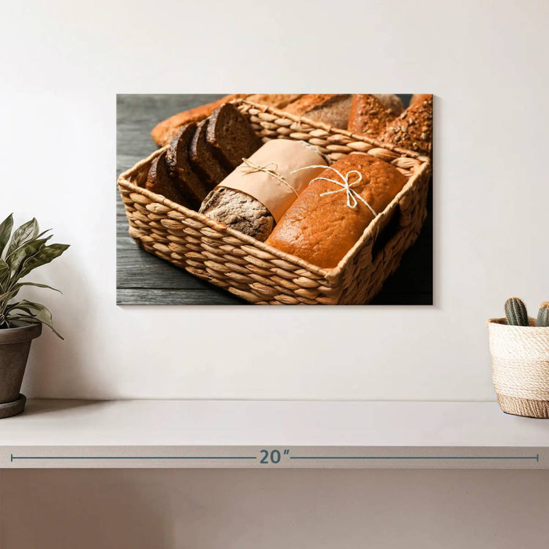 Yarlin Bread Gift Basket, 8" H x 12" W