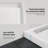 OVE Decors 54" x 32" Rectangle Shower Base Pan, White Acrylic, Hidden Side Drain, Reversible Design