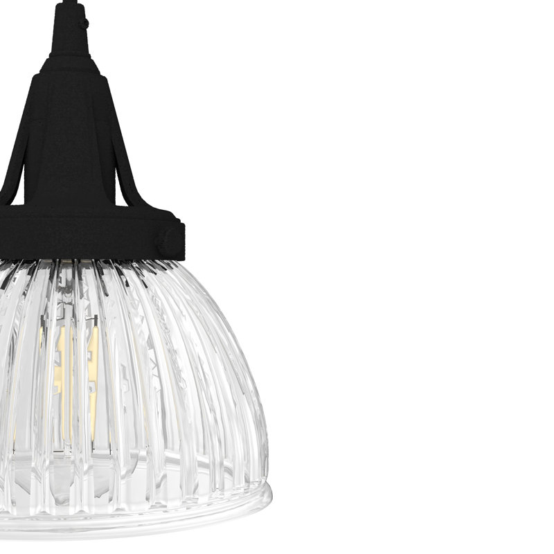 Cypress Grove 3 - Light Cluster Bell Pendant, Natural Iron