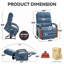 Fauteuil inclinable Power Lift avec accoudoirs en bois massif, massage thermique et mécanisme de mouvement robuste-294241330