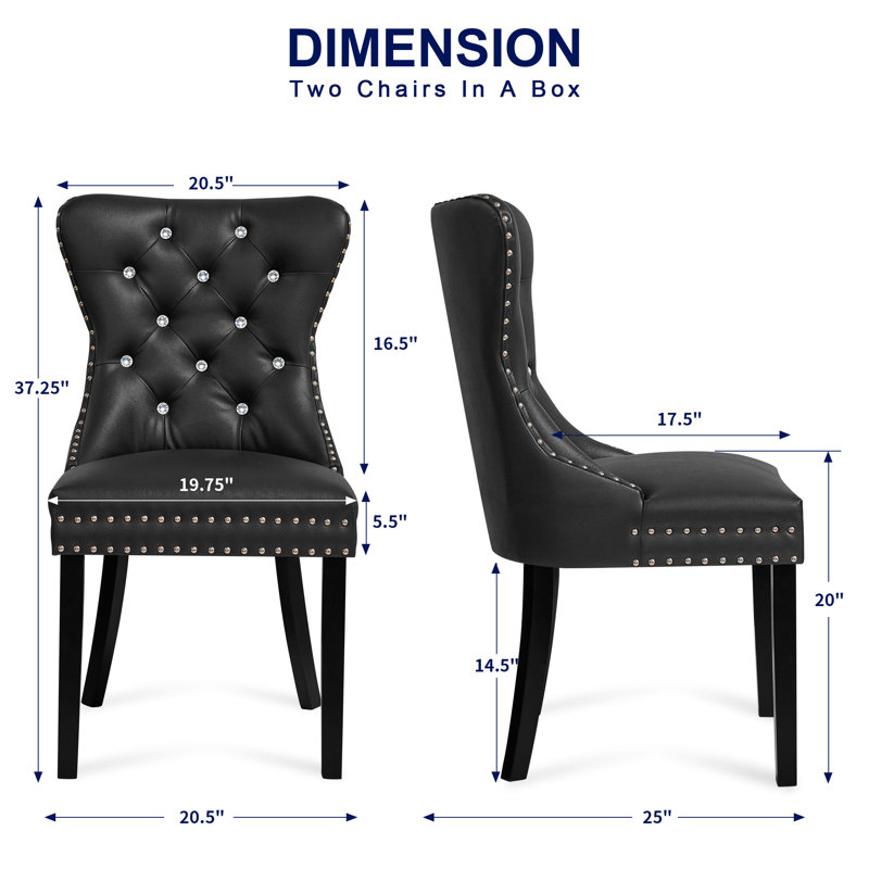 Chaise parsons rembourrée Seita