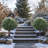 2PCS Artificial Cedar Topiary Trees 21" For Outdoors With Ground Spike