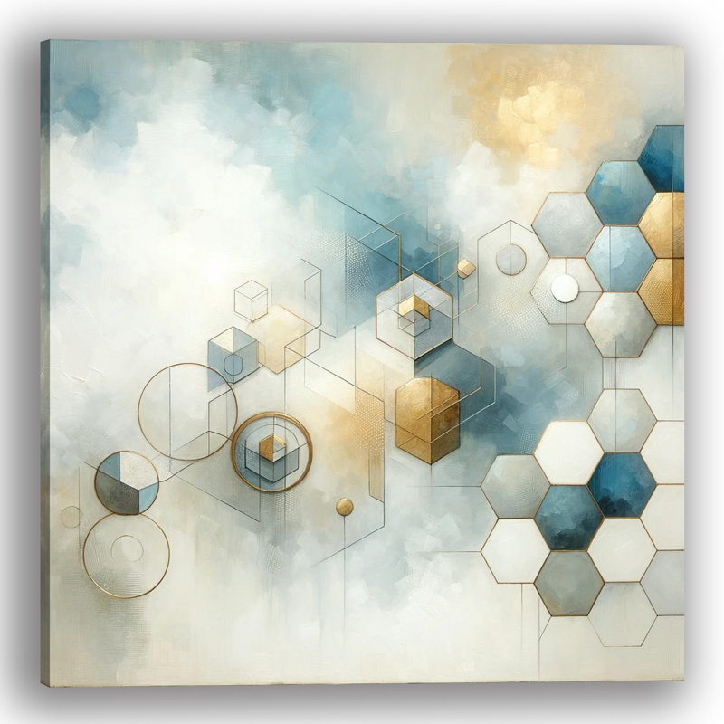 Sur toile, H 30 po x l 30 po x P 1,5 po