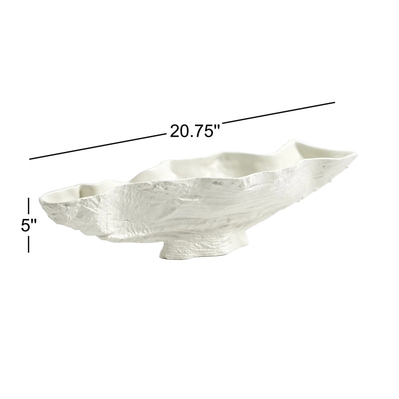 Serpentine Lime Bowl, Matte White