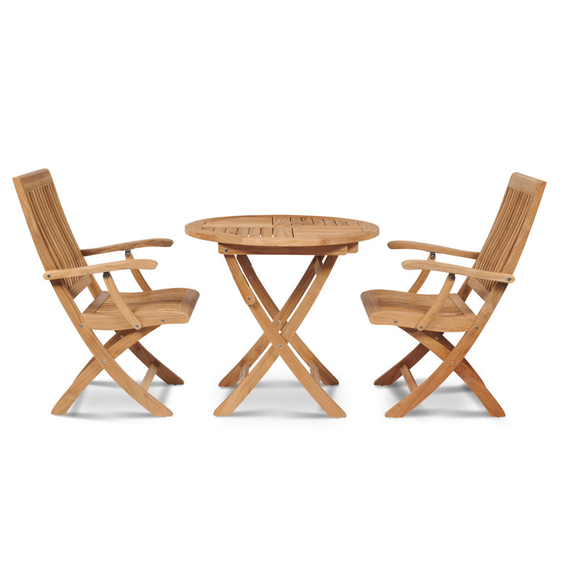 Devon 3-Piece Teak Bistro Dining Set