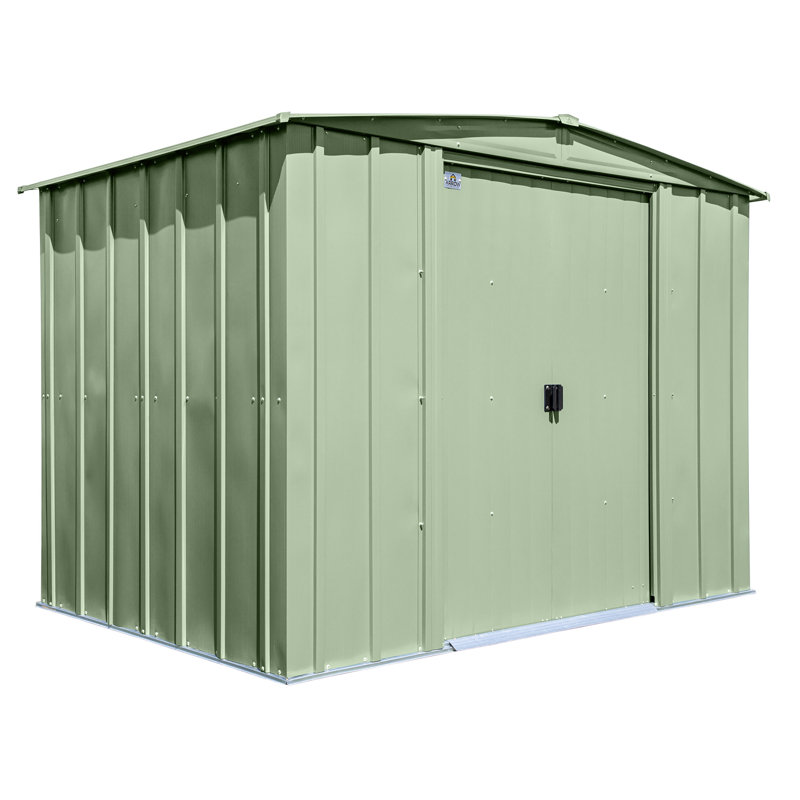 Classic Steel Storage Shed, 8X6, Sage Green, Sage Green