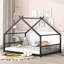 Lit en métal pour chambre d'amis Christenson-865696185-865696187