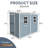 Storage shed with Floor, Two Windows and Lockable Doors-108295291