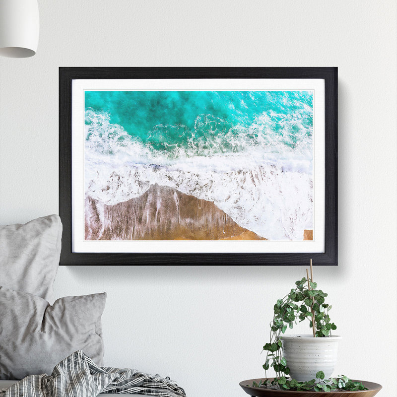 Ocean Dreams - Picture Frame Graphic Art Print, 24cm H x 33cm W x 2cm D, Black Framed