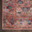 Tapis oriental en polyester tissé à la machine en rouge / noir-87897500