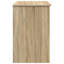 Desk With Storage 90X49.5X75 Cm Engineered Wood-1180151893
