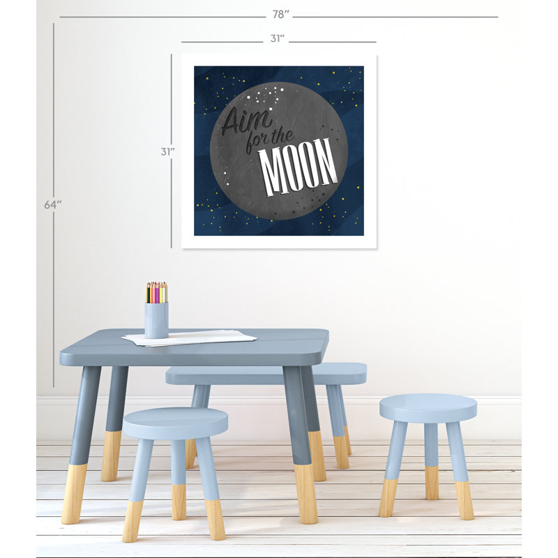 «Rolled Aim for the Moon», impression sur papier, H 31 po x l 31 po x P 1 po
