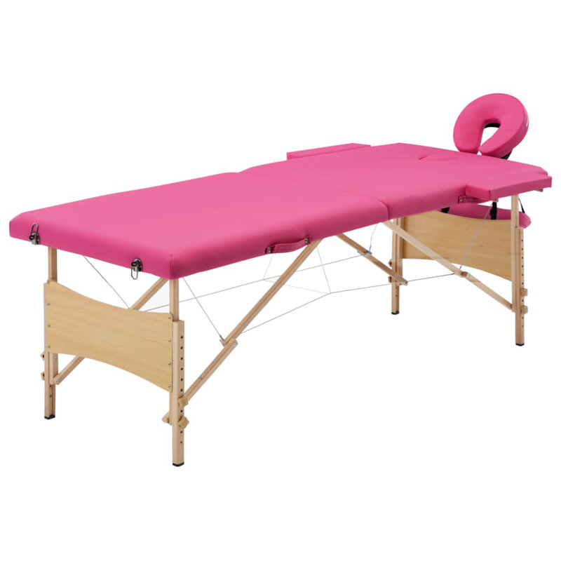 75.2'' Rectangular Adjustable Folding Table, Rose
