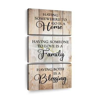 " Having Someone To Love Multi Piece Canvas Print " by Faithinart 3 - Pieces
