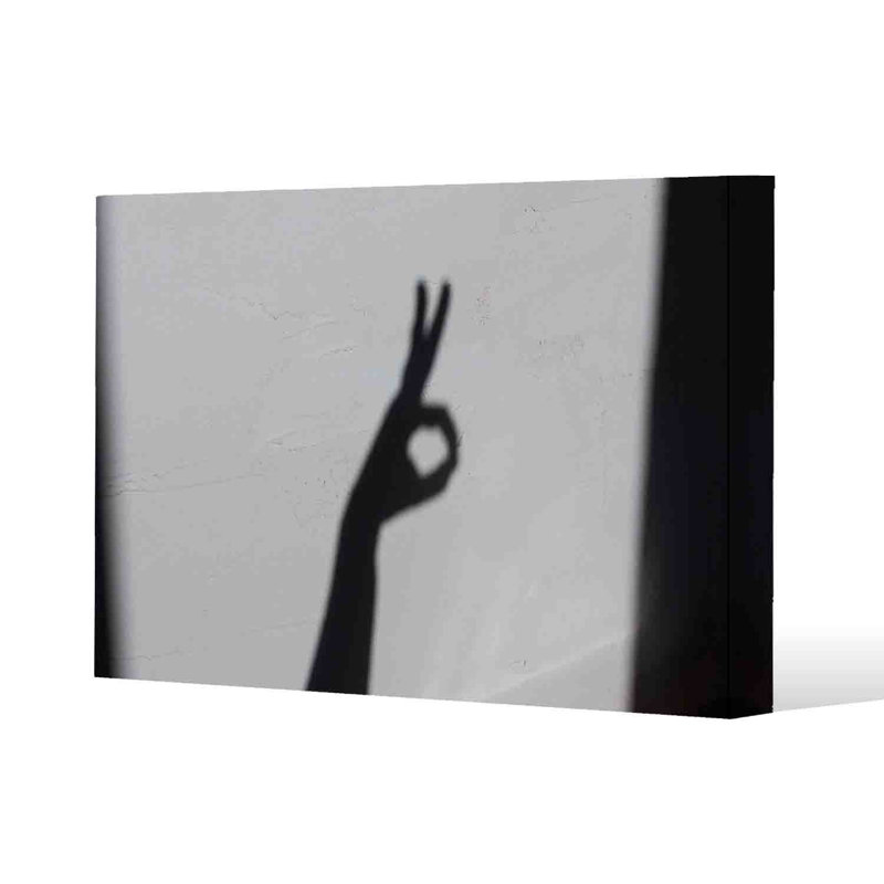 Hand Silhouette by Andrew Lee - Wrapped Canvas Print, 41cm H x 61cm W x 4cm D