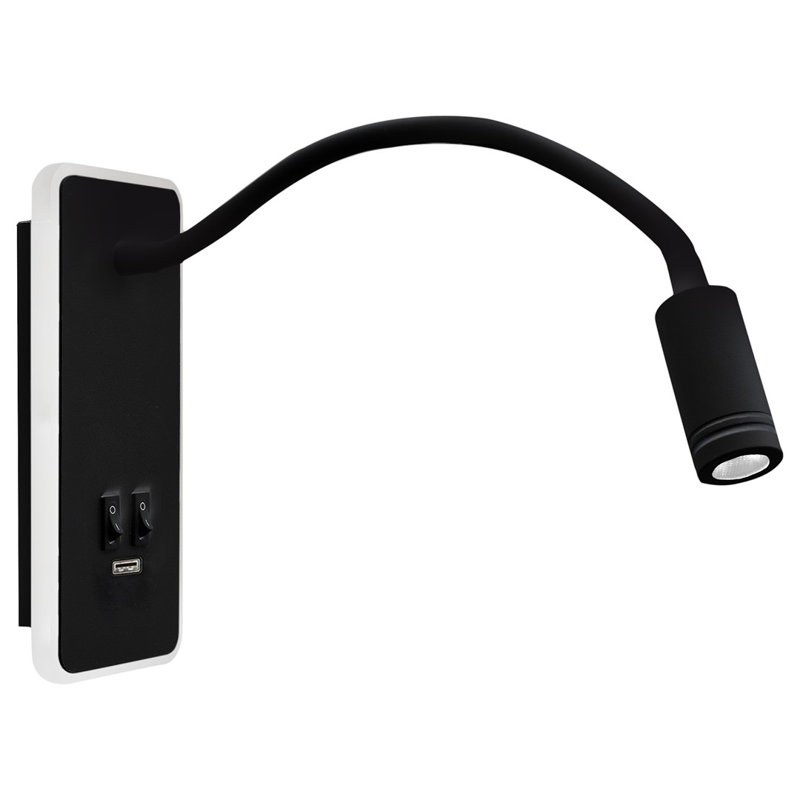 Base LED Wall Sconce, Black