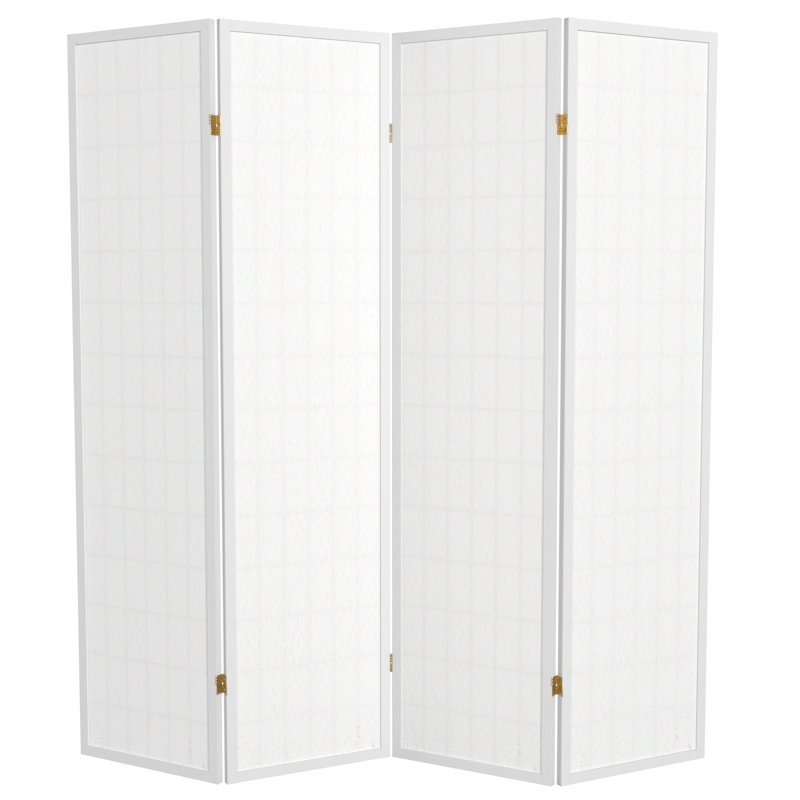 Paravent Shoji pliable Alex 70'' H, Blanc, 4