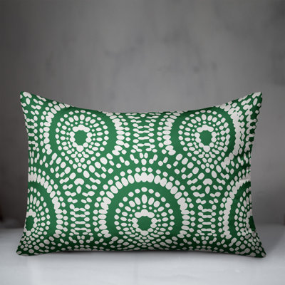 Polka Dots Outdoor Reversible Throw Pillow