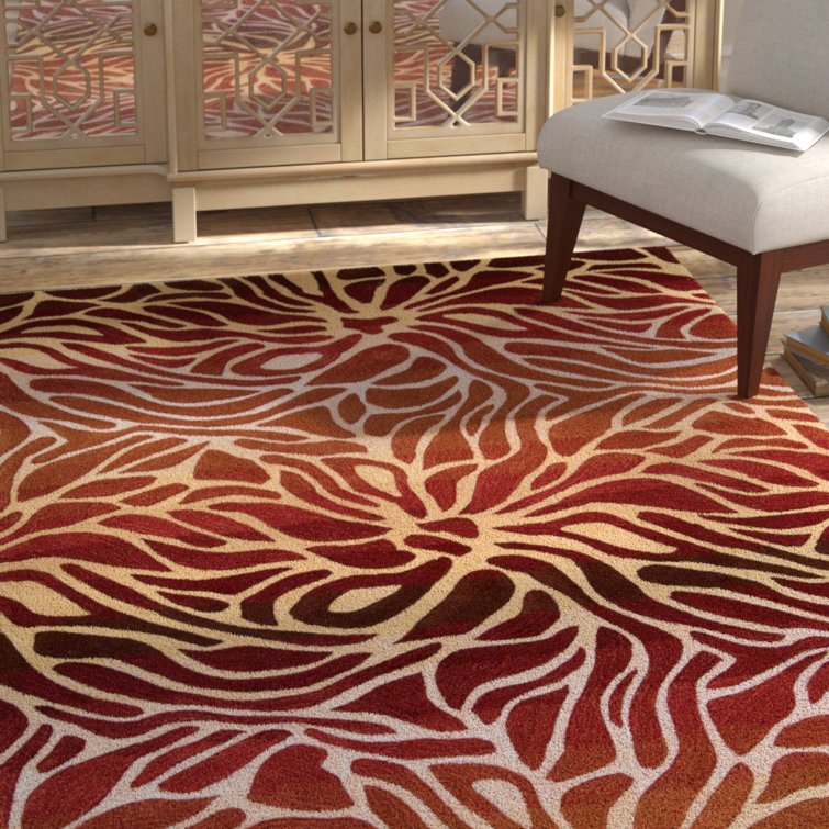 Alarick Abstract Hand-Tufted Area Rug