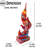 Figurine de flamme abstraite en résine
