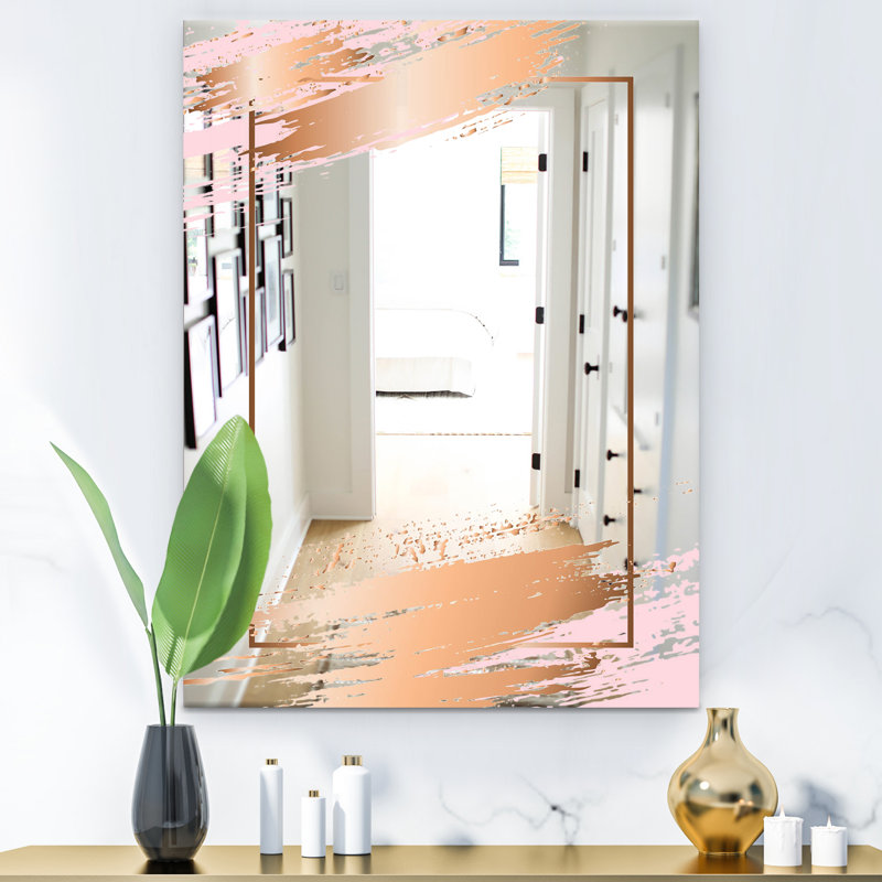 Miroir d'appoint Minimal Modern Glam, H 24 po x l 32 po