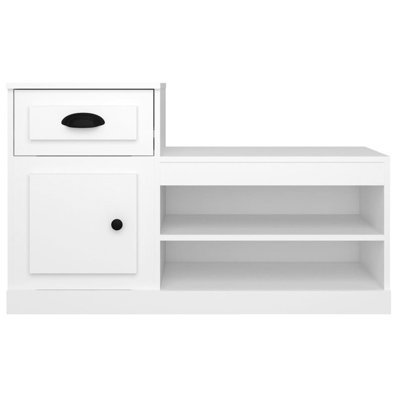 Menzen Shoe Storage Cabinet, White