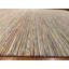Tapis moderne 9 x 12 po, tapis en laine noué à la main, tapis minimaliste Racha, tapis rayé multicolore, tapis afghan contemporain, grand salon