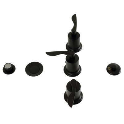 Serena Three-Handle Widespread Vertical Bidet Faucet