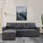 Dark Gray Faux Leather