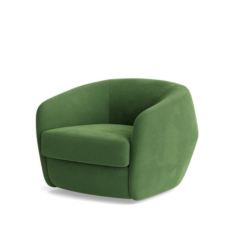 Elaine Swivel Chair, Performance Velvet - Ivy