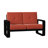 Vale 58.5'' Wide Aluminum Loveseat with Cushions-43011280-43011352