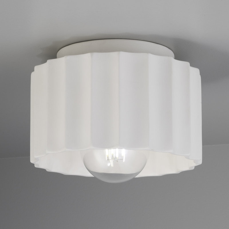 Plafonnier encastré d'extérieur à 1 ampoule Colgate, Bisque, H 6,5 po x l 10 po x P 10 po