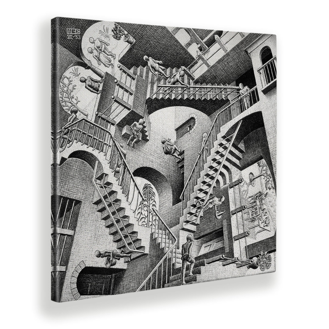 Leinwandbild Relativity von M.C. Escher