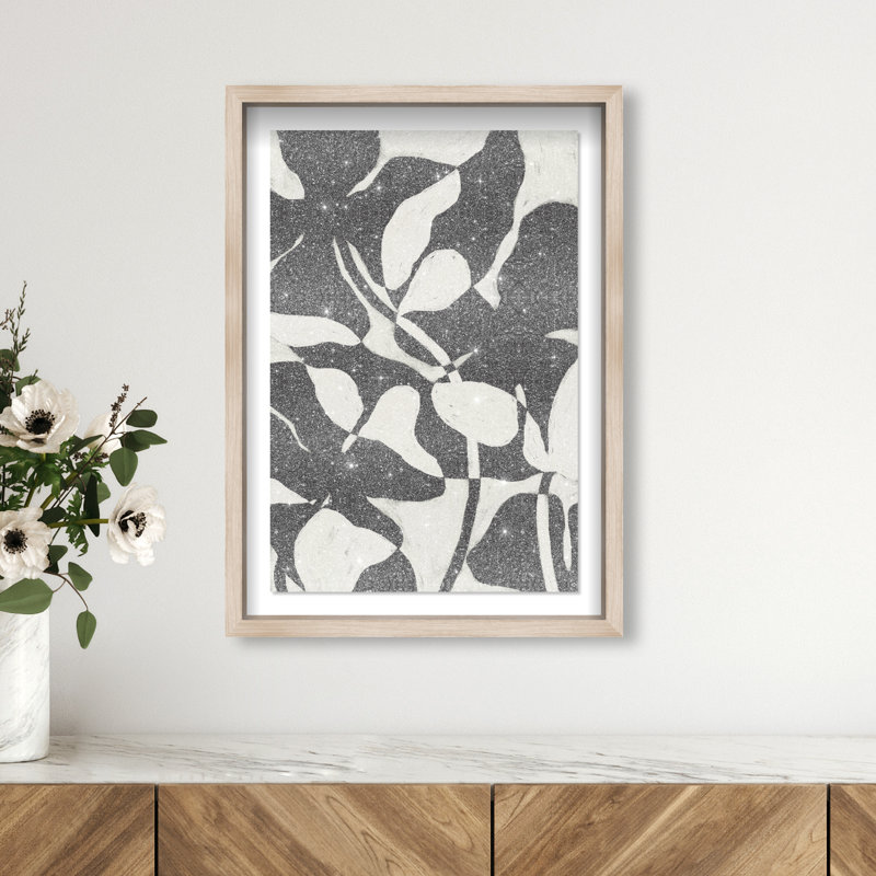 Inverted Nature Print by Oliver Gal, 16.5"H x 11.5"W, Natural Oak Shadowbox