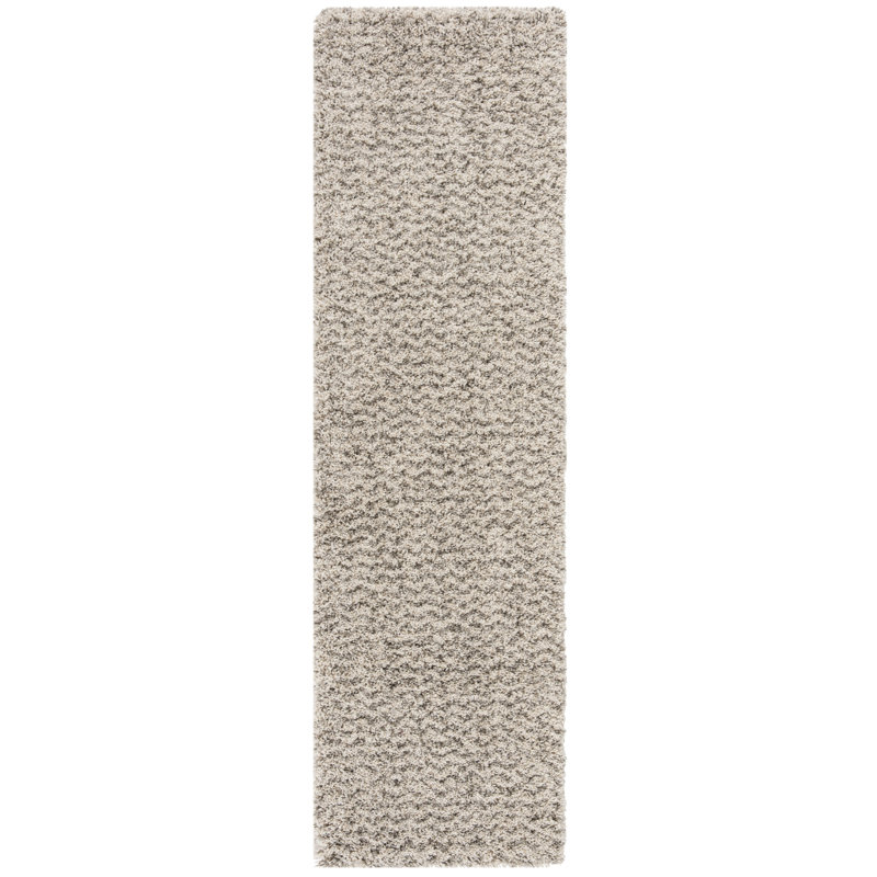 Adessa Shag Performance Chevron Rug, Runner 2'3" x 8'