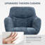 Soft Chenille Upholstered Home Office Chair Swivel Desk Chair-1604377401