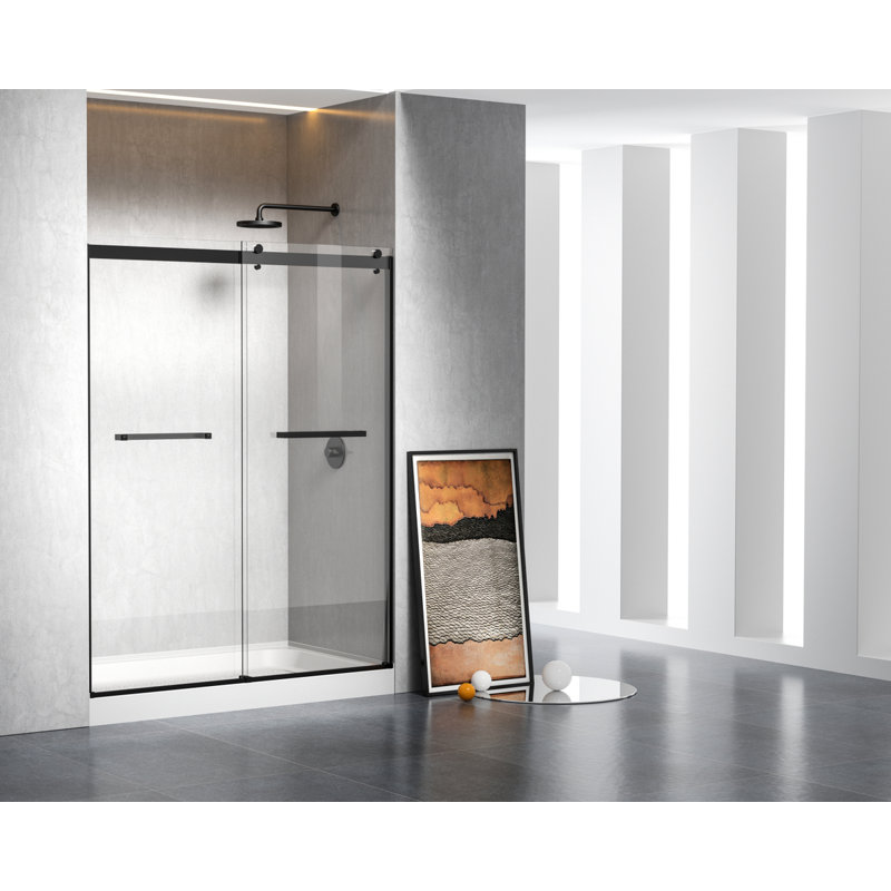 Laredo 60'' W 36'' D Rectangular Single Shower Base, Center