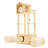 Bianca 61'' Wood Cat Tree with Multi-Level Platforms and 2 Tunnel, Scratching Posts Include
