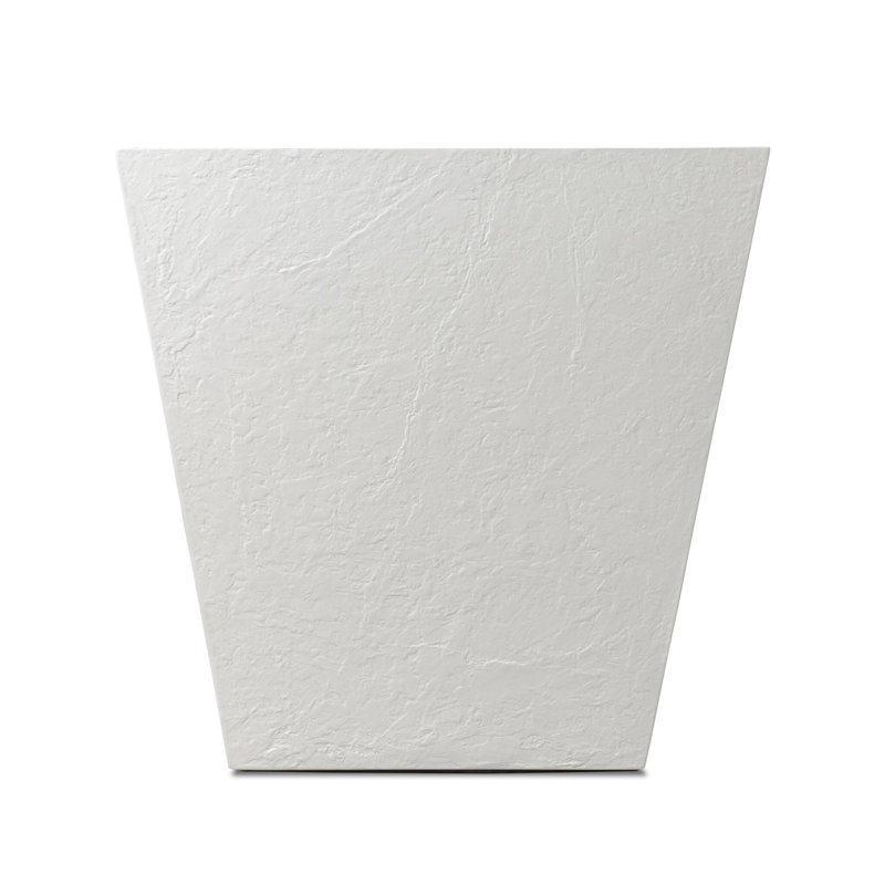 Boîte à fleurs Nael, H 28 po x l 28 po x P 28 po, Béton texturé blanc