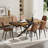Extendable Pedestal Dining Table Set-163524427-162924041