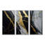 «Abstract Geode Black II», reproduction de 3 pièces-87914553-112021997