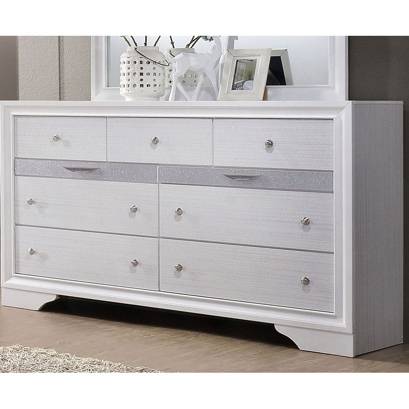 Commode contemporaine 1Pc, Blanc