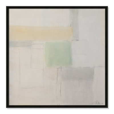 Powder Room Whispers-I by - Floater Frame Print on Canvas