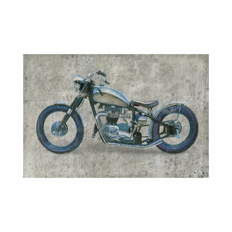 Lets Roll II Grunge by James Wiens - 1 Piece Wrapped Canvas Wall Art, 30.48 cm H x 45.72 cm W